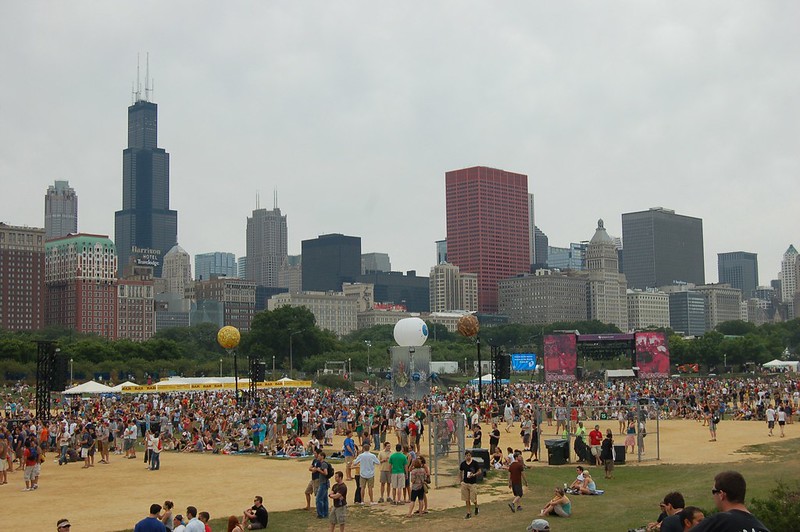 Lollapaloza in Chicago, Illinois incorporates several sustainability initiatives into event planning